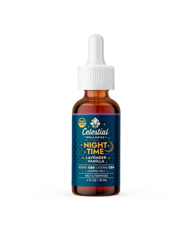 Celestial Wellness Night Time CBD + CBN Tincture – Lavender Vanilla (1200mg)