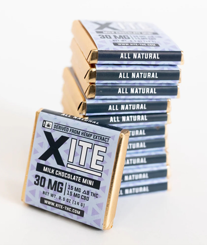 D9 Milk Chocolate Minis (1:1 THC/CBD – 30mg Each)